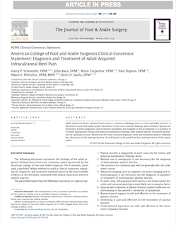 Schneider Diagnosis and Treatment of Adult Acquired Infracalcaneal Heel Pain