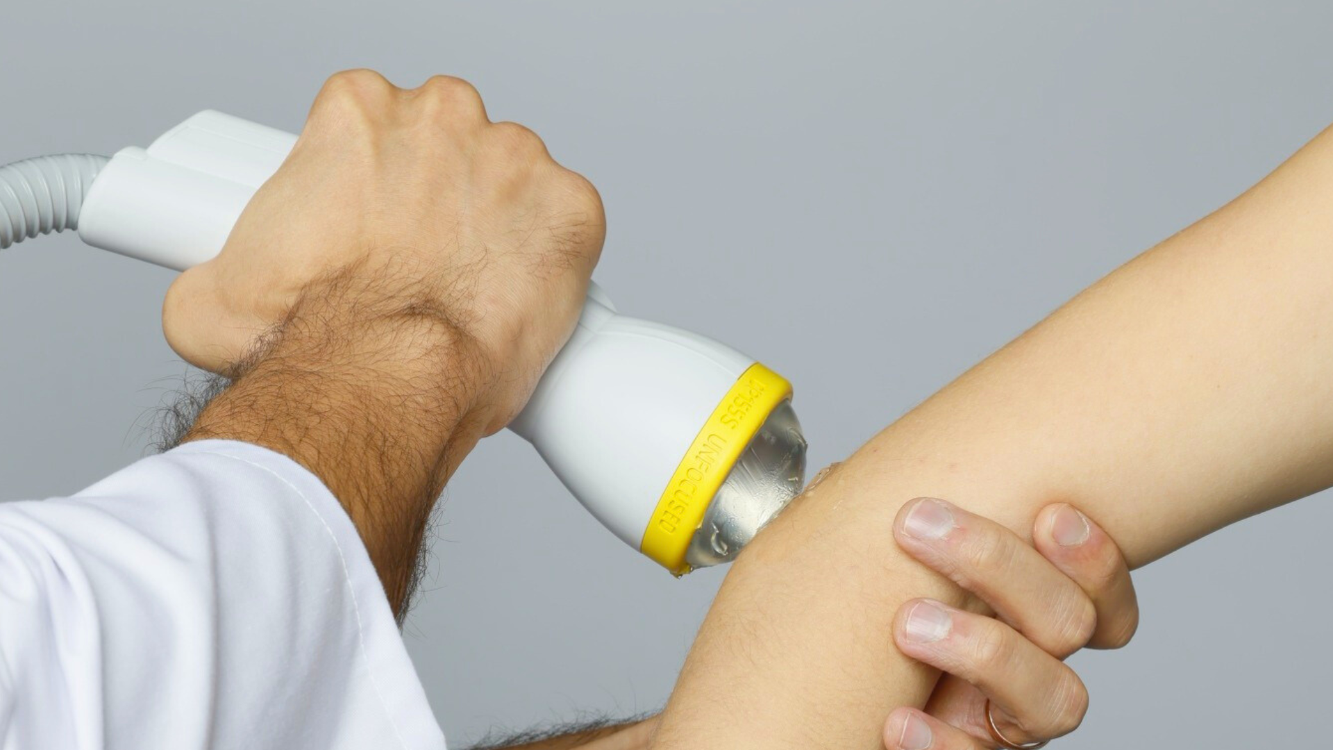 Softwave application on elbow