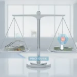 how-much-shock-wave-therapy-costs-price-guide-143303 Shock wave therapy cost comparison with money and joint pain symbols on a balance scale.